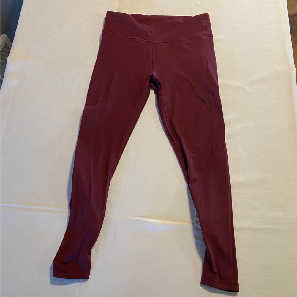 Lulu Lemon Run Crew Tight Deep Ruby Star Ruby Fig… - image 6